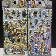ズートピア ぷっくりシールステッカー 海外公式正規品 ディズニー