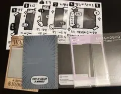 韓国 ハングル トレカ用スリーブ & トレカ用ファイル & クリアカード セット