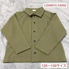 LOWRYS FARM オリーブグリーン スプリングコート 120〜130サイズのサムネイル