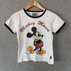 vintage ミッキー　リンガー　ラインストーン　y2k teeのサムネイル