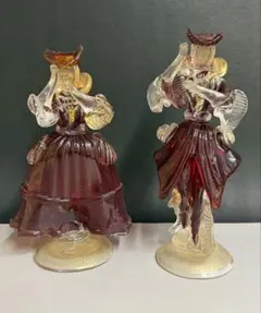 ベネチアンガラス ムラーノ 人形 ペア フィギュア | Mercari