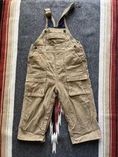 OSH KOSH ベージュ コーデュロイオーバーオール 24M