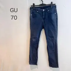 M992 ジーユー GU スキニーデニム 70 ダークブルー
