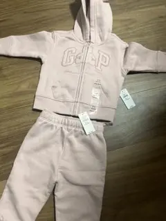 GAP フード付きトレーナー パンツセット 3-6ヶ月 ピンク
