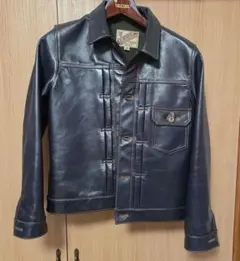 Y'2 LEATHER インディゴホース 1stタイプ ジャケット 36のサムネイル
