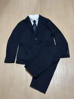 1度着用のみ！　ユニクロ　ネイビー フォーマルスーツ 160