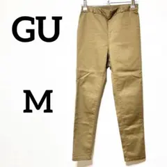 ジーユー　ストレッチレギンスパンツ　ウエストゴム　リラックス　無地　カジュアル