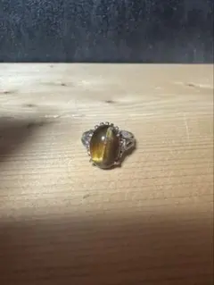 Vintage シルバー　タイガーアイ　リング　指輪