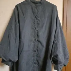 お値下げ❗ダークグレー ボリュームスリーブシャツ