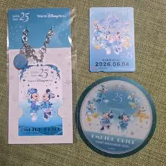 東京ディズニーシー 25周年 エンパイアグリル チャーム＆コースター　きっぷのサムネイル