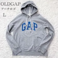 OLD GAP パーカー グレー アーチロゴ L y2k アメカジ　90s