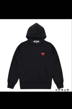 正規品 PLAY COMME des GARCONS フーディ 블랙