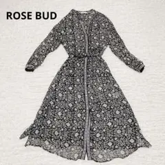ROSE BUD ローズバッド　オリエンタルフラワーワンピース　ロング　マキシ