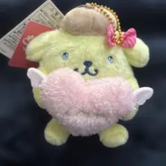 レア　ポムポムプリン　パステルキューピッド　マスコットホルダー　ぬいぐるみ レア ポムポムプリン パステルキューピッド マスコットホルダー
