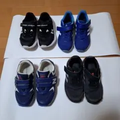 キッズスニーカー 4足セット 19cm2足　18cm2足
