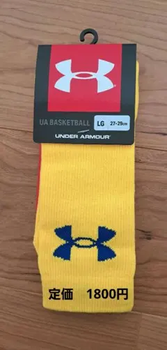 Under Armour ソックス L イエロー