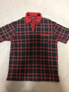 90s skater ELEMENT チェック柄ポロシャツ sk8 polar