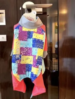 BROWNIES パッチワーク犬服 Lサイズ メッシュ　アクティブロンパースのサムネイル