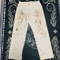Wrangler ペンキ グランジ ホワイト ペインターパンツ W34 - メルカリ