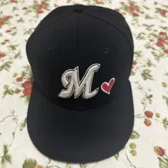デッドストック新品　千葉ロッテマリーンズ帽子ニューエラ新品NPBプロコレ支給品 9FIFTY 千葉ロッテマリーンズ オプティックホワイト ブラック