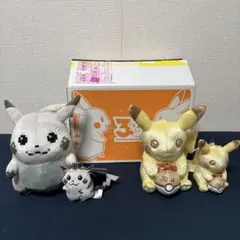 【4点セット】はじまりのピカチュウ ぬいぐるみ＋マスコット　ポケモン 4点セット】はじまりのピカチュウ、ポケモン30周年 ピカピカピカチュウ
