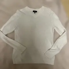Theory ホワイト Vネック セーター S