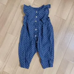 babygap ドット柄デニム風ロンパース　サイズ3m-6m