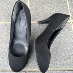 ブラック シンプルパンプス 5cm