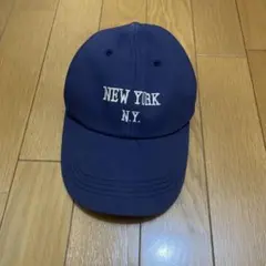 NEW YORK N.Y. 刺繍 キャップ ネイビー
