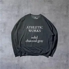 ATHLETIC WORKS 無地スウェット 2XL チャコールグレー