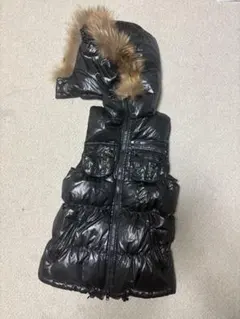 00s archive ファー付き　ダウンベスト　y2k グランジ　お兄系　短丈