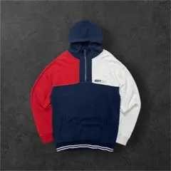 90s RUSTY ハーフジップ プルオーバー パーカー Mサイズ 古着のサムネイル