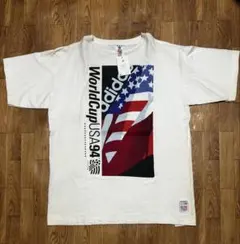 1994年アメリカＷ杯　公式ライセンスTシャツ 90s 【94年 W杯】 ワールドカップ アメリカ大会 Tシャツ size.L