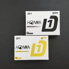 本間ゴルフ　ホンマ　HONMA D1 　2ダース ホワイト／イエローのサムネイル