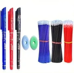 替え芯49本付き☆黒・青・赤の3色ボールペンセット