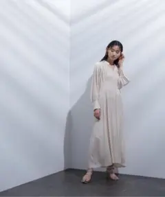 【新品】NATURAL BEAUTY BASIC サックフレアワンピース