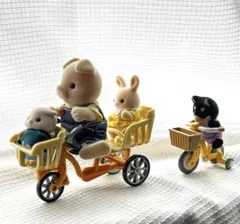 【未使用品】シルバニアファミリー　自転車と三輪車　乗り物まとめ売り