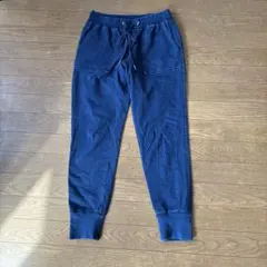 GU デニムスウェットイージーパンツM ネイビー