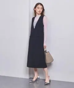 UNITED ARROWS P/RY/PU ジャンパースカート36