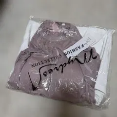 オフショルダー ピンク ホワイト ナイトドレス