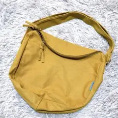 ワンハンドル ショルダーバッグ ベージュ キャンバス地