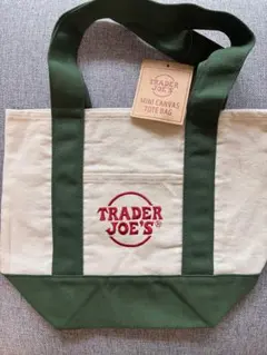 Trader Joe’s（トレーダージョーズ） ミニトートバッグ（グリーン）のサムネイル