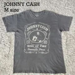 JOHNNY CASH リングオブファイア Tシャツ グレー M ダメージ加工