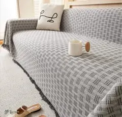 マルチカバー　グレー　130×180　ソファカバー　インテリア　ソファ　ベッド
