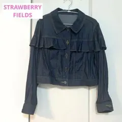 本日限定値下げ！ストロベリーフィールズ ♡ フリルデニムシャツ