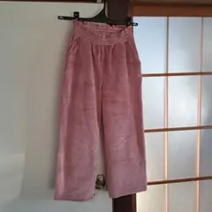 コーデュロイ ピンク ロングパンツ