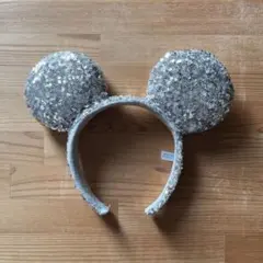 ミッキーマウス型カチューシャ シルバー