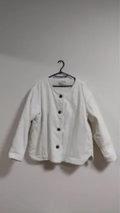 キルティングジャケット ノーカラージャケット