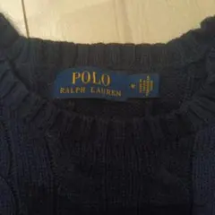 POLO RALPH LAUREN ケーブルニット ネイビー M