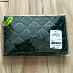 NaRaYa キルティング コスメポーチ ミラー付き 新品￼ 未使用 グリーンのサムネイル